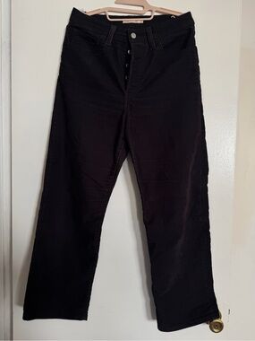 Levi's Black Corduroy Button-Fly Pants